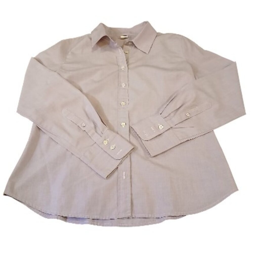 J. CREW Heathered Lilac Slim Fit 100% Cotton Button Shirt - L- EUC - Picture 8 of 11